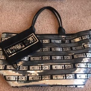 Sparkle Victoria’s Secret Bag + Matching Wristlet